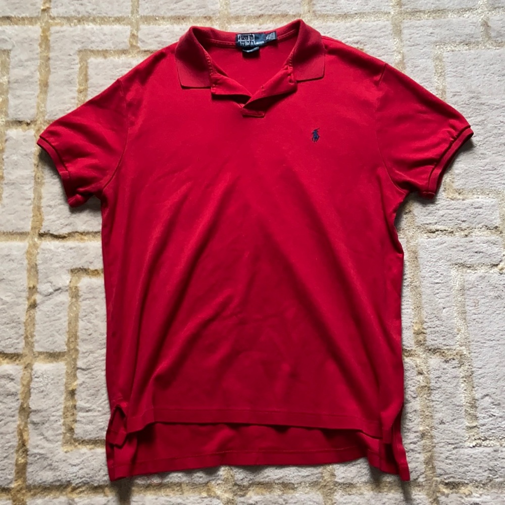 Red Collared Men’s Polo Shirt